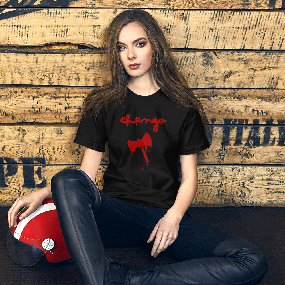 Chango Axe Drip Short-Sleeve Unisex T-Shirt
