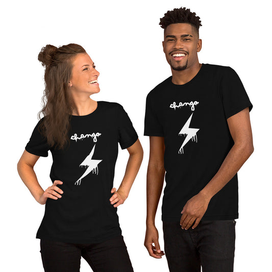 Chango Lightning Drip Short-Sleeve Unisex T-Shirt