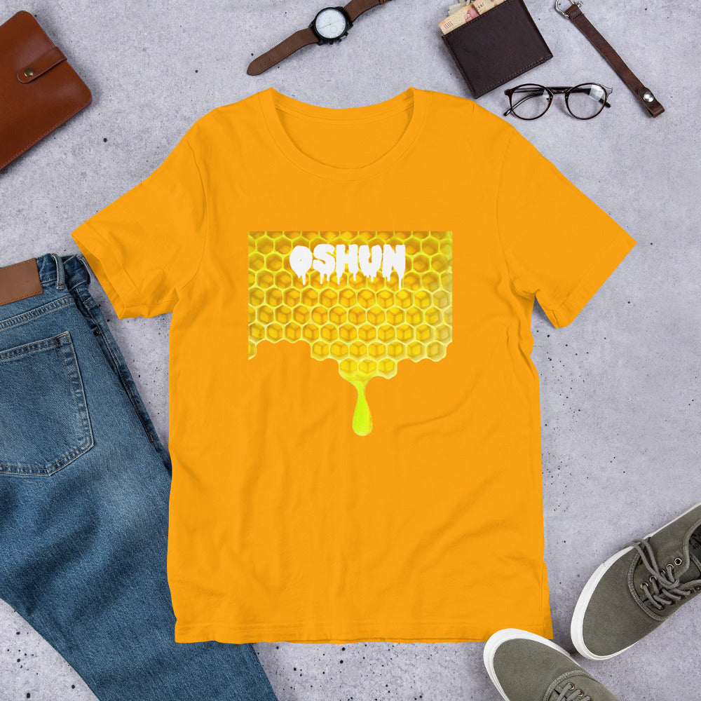 Oshun Honeycomb Drip Short-Sleeve Unisex T-Shirt