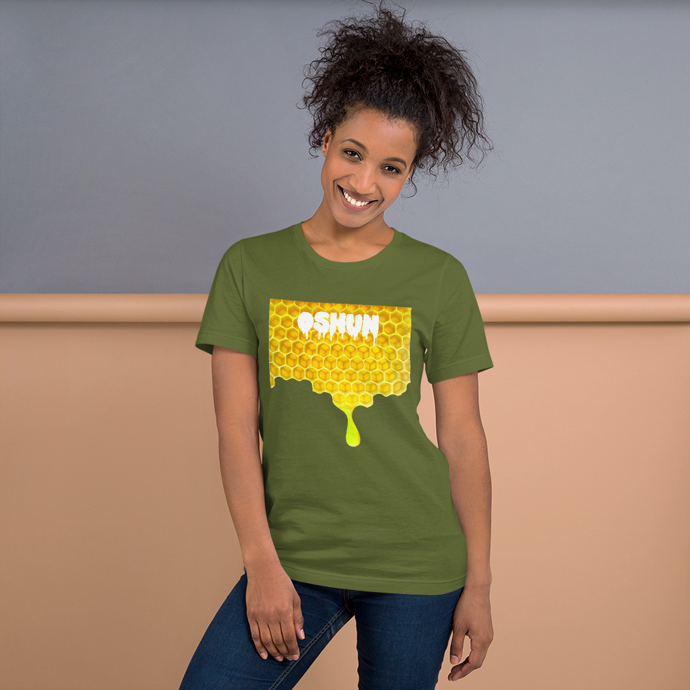 Oshun Honeycomb Drip Short-Sleeve Unisex T-Shirt