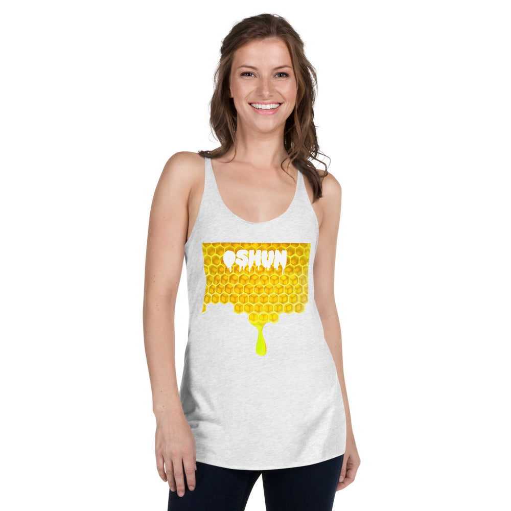 Oshun Honeycomb Drip Women's Racerback Tank