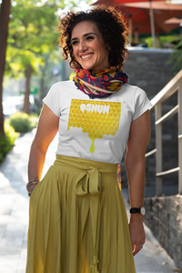 Oshun Honeycomb Drip Short-Sleeve Unisex T-Shirt
