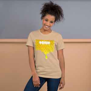 Oshun Honeycomb Drip Short-Sleeve Unisex T-Shirt